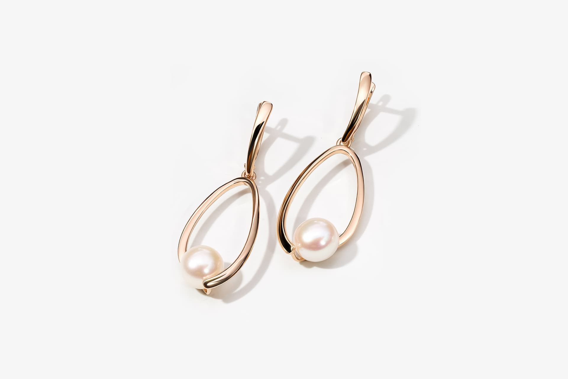 Gold earrings